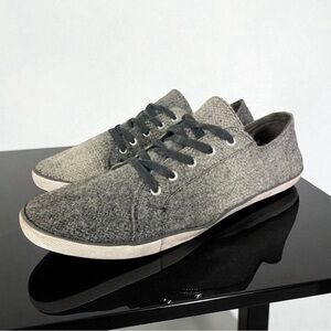 Woolrich Mens Wool Sneakers Size 11 Gray Low Top Casual Lace Up Shoes